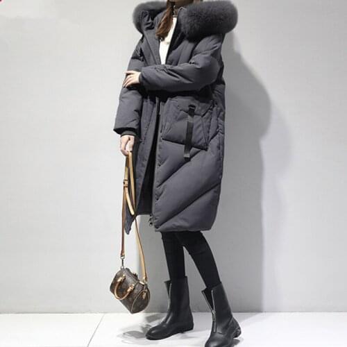 KMETRAM Winter Jacket Women Fashion Parka Women Clothes 2020 Faux Fur Collar Long Coat Female Warm Parkas Manteau Femme MY4713