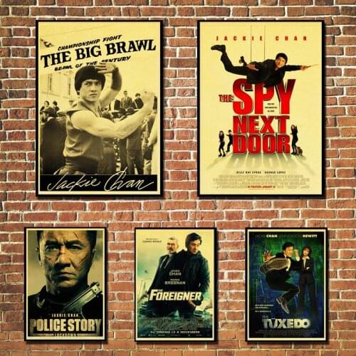 Full Diamond Embroidery Jackie Chan China Kungfu Movie Sta Diamond Painting Diamond Inlaid Diamond Mosaic DIY Room Decoration