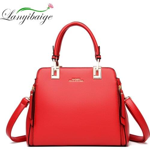 Luxury Ladies Soft Leather Designer Bag Quality PU Leather Fashion Messenger Bag Brand Shoulder Bag Casual Tote Bag 5 Colors New