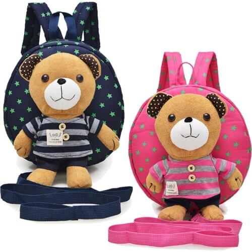 2017 Safety Toddler Harness Backpack Adjustable Strap Kids Child Walking Leash Keeper bag school bag dog bear bag