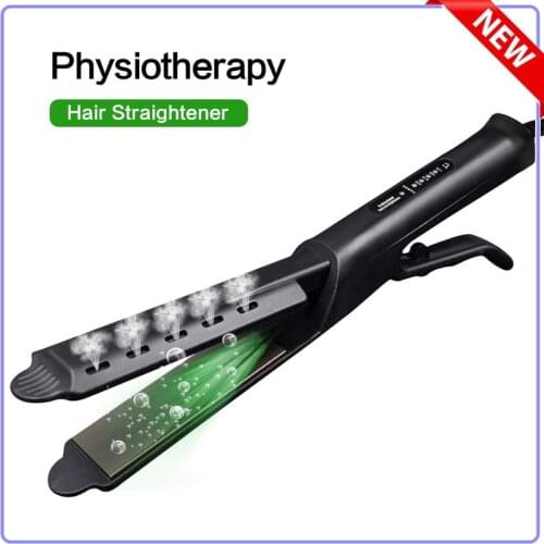 SEXYGO Hair Straightener Steam Flat Iron Four Gear Hair Straightening Iron Ceramic Tourmaline Ionic Curling Hair Styling Tools