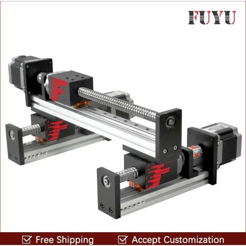 300*200mm Ball screw linear rail guide slide module table actuator for cnc XY motion robotic arm parts motorized router kits