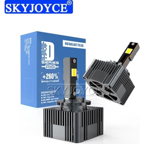 SKYJOYCE Canbus D1S LED Headlight D3S D8S LED Bulb Plug And Play Replacement Original HID D5S D2R D4S D4R D2S LED Lamp 70W White