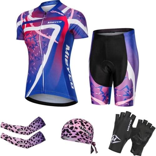 Triathlon Bike Cycling Jersey Set Gym Equipment Summer Clothes For Women Sports Short Sleeve Roupas Femininas Com Frete Gratis