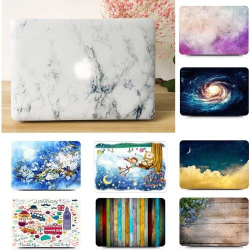Marble Pattern Laptop Hard Case Cover Shell +Keyboard Cover + Screen protector For White MacBook 13" A1342 MC207LL/A MC516LL/A