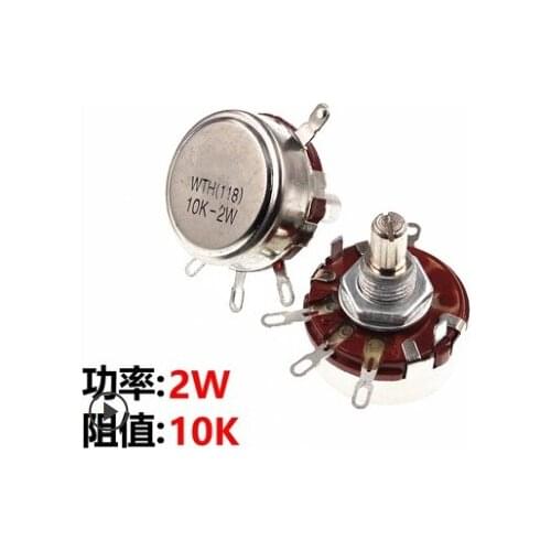 WH118-1A 2W 10K ohm Rotary Taper Potentiometer (WTH118-1A 2W )10K,Power Accessories