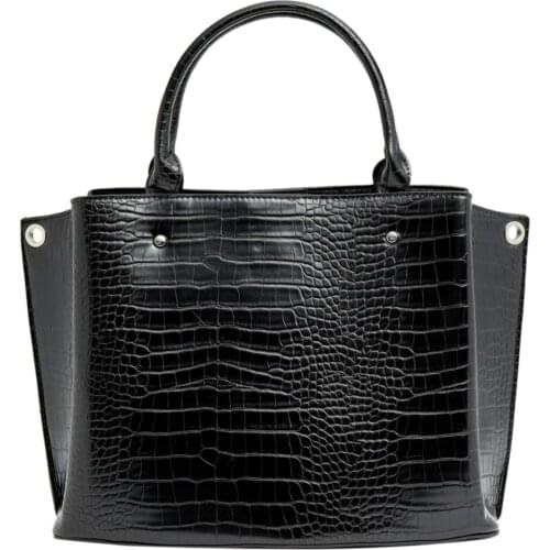 Stradivarius Women Crocodile leather Look Tote Bag 03507001