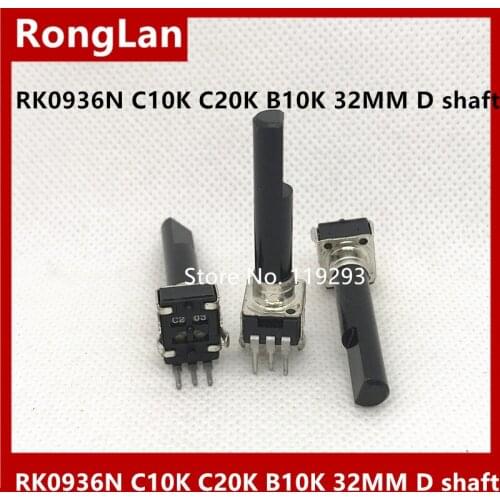 [BELLA]09 type mixer sound potentiometer RK0936N C10K C20K B10K(other） D shatf L=37.5MM 32MMF--50PCS/LOT