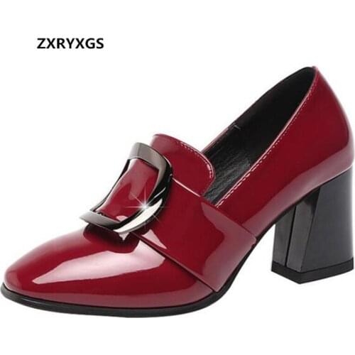 Кожаные туфли-лодочки ZXRYXGS China At AliExpress