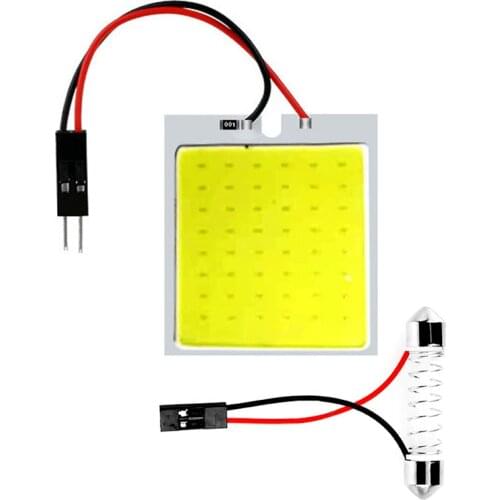 1pcs Car Accessories Cob 18 24 48 SMD Chip Interior Reading Lamp T10 W5w Bulbs Led Parking Auto Festoon 31mm Vehicle Panel Light