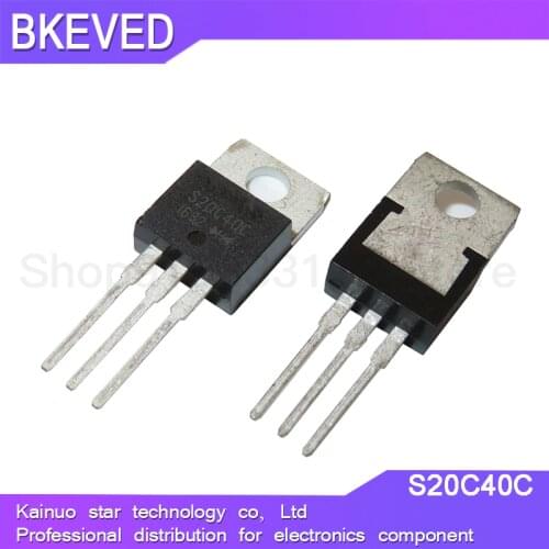10pcs S20C40C TO-220 S20C40 TO220 Schottky common cathode 20A 40V new original