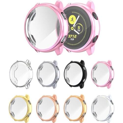 100pcs For Samsung galaxy watch active/active2 cover bumper Accessories Protector Full coverage silicone Screen Protection case