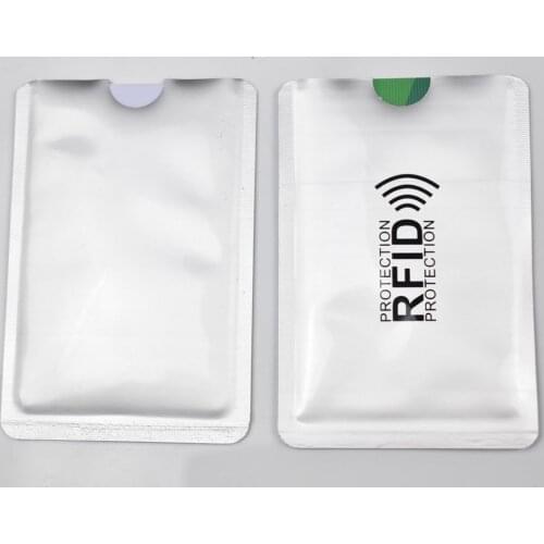 1000pcs RFID Blocking Sleeves Anti Theft RFID Card Protector RFID Blocking Sleeve Identity Anti-Scan Card Sleeve