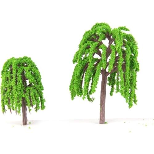 25 N Scale Light Green Model Trees Train Railway Diorama Building Park Scene