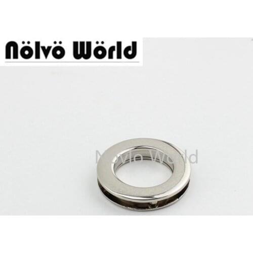 50pcs 21mm 4colors High quality material grommet fashion bags metal fitting hardware round eyelets with screws