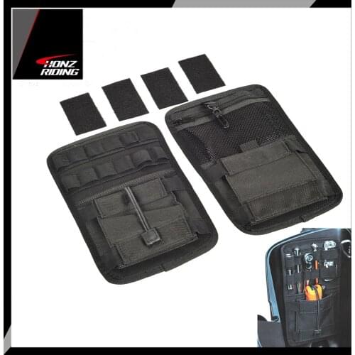 For Harley Softail Dyna Touring Road King Street Electra Glide Ultra Motorcycle Saddlebag Organizer Hard Bags Storage