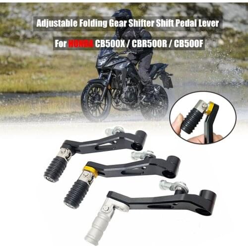 For HONDA CB500X CBR500R CB500F CMX500 Rebel 2013-2021 Motorcycle CNC Aluminum Adjustable Folding Gear Shifter Shift Pedal Lever