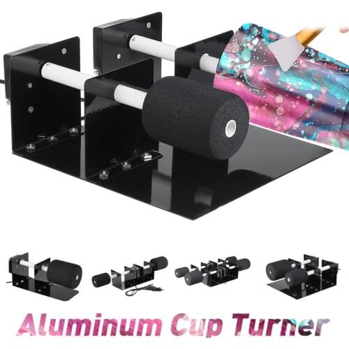 220V Electric Cup Turner for Crafts Tumbler Spinner Kit Cup Tumbler with Motor Cup Rotator Tools for DIY Epoxy Crafts Machine