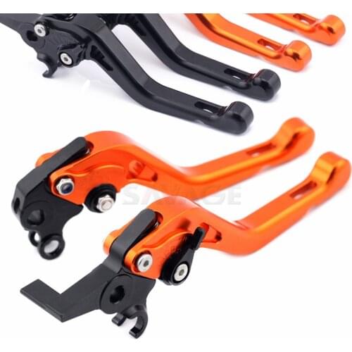 Short Brake Clutch Lever For 990 Adventure S R 2006 2013 Levier Moto 950 640 ADV 2004 2005 CNC Motorcycle Accessories
