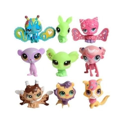 Miniko Pet Shop Cute Short Hair Cat Toys Great Dane Collie Littlest Dogs Pvc Stand Action Figure Cosplay Dolls Model For Kids