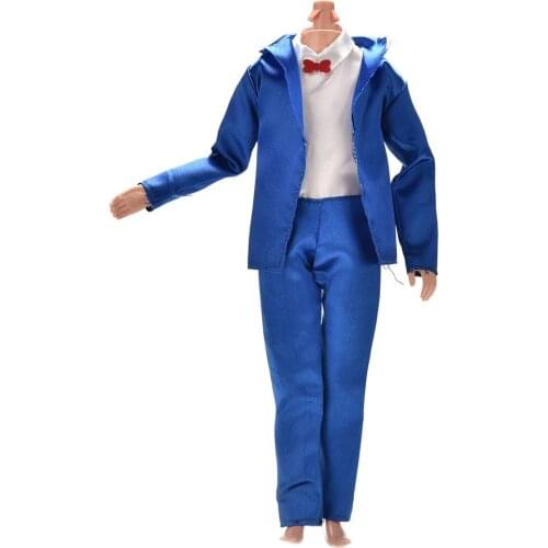 Fashion New Accessories Bride Suit With White Shirt For Doll Boy Firend 3Pcs/set Handmade Doll Clothes For Doll Ken