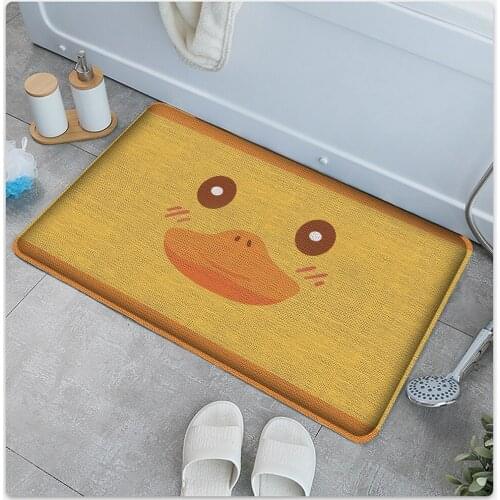 Fashion Cute Panda Yellow Duck Pattern Children Carpet Non-Slip Children Flannel Print Carpet Play Baby Baby Hand Carpet Mat