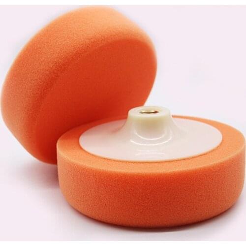 New 5Inch 125mm Auto Car Polishing Pad For Polisher Sponge Wheel Waxing Orange Car Accessories Polishing Disc Wash Maintenance
