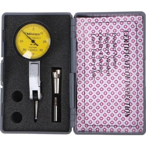 High Quality 0-0.8mm Precision Dial Test Indicator Level Gauge Scale Metric Dovetail Rails