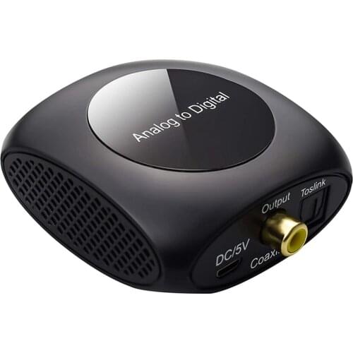 Hot Analog to Digital Audio Converter, DAC Amplifier RCA/AUX to Optical/Coaxial Adapter, with USB Cable
