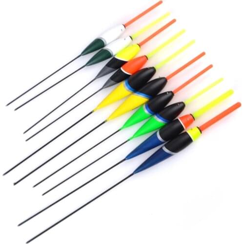 Fishing Float Barguzinsky Fir Floats 10Pcs/Lot Length 20cm-21.5cm Float 2/3/4/6g Mix Color For Carp Fishing