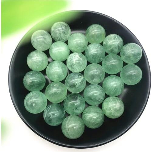 1PC Natural Green Fluorite Ball Sphere Quartz Crystal Mineral Healing Gifts Natural Stones and Minerals