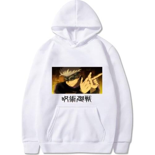 Funny Gojo Go Jujutsu Kaisen Hoodies Tops Autumn Long Sleeves Warm Hoodie Unisex