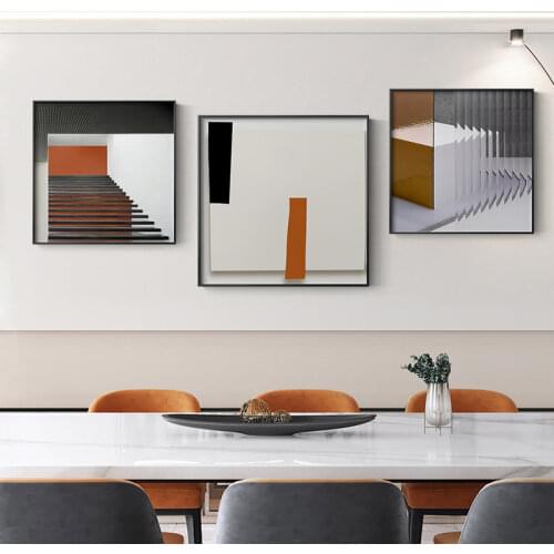 Modern Abstract Living Room Decorative Painting Art Retro Background Wall Hanging Painting Dining Room Bedroom Bedside Mural
