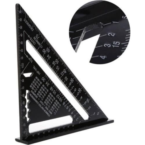 7" Inch Triangle Ruler Measuring Tool Quick Read Square Layout Tool Triangle Angle for Carpenter Ruler For Woodworking ruler
