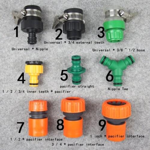 Versatile Tap Connector Hose Quick Connector Pacifier Joint Universal Connector Garden Vehicle Cleaning Joints 1Pcs