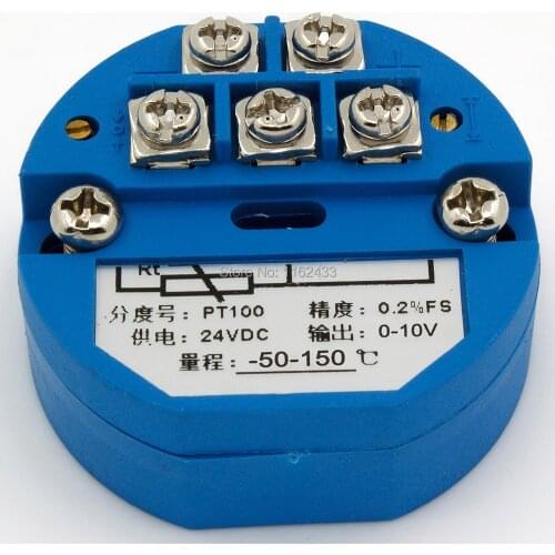 FTT01 0-10V output -50-150C PT100 temperature transmitter module SBWZ temperature amplifier templifier