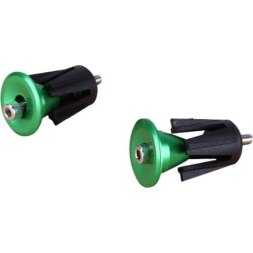 2PCS Bike Handlebar Plugs Bicycle Grips Caps Cover Aluminum Alloy Bike Handlebar End Plug MTB Bike Bicycle Handlebar Accessories