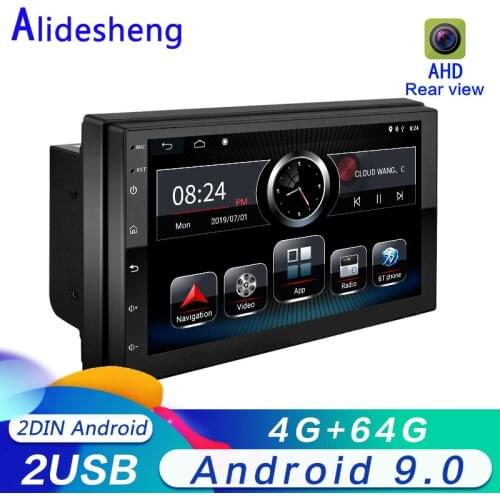 Android 9.0 2 din Car radio Multimedia Player Autoradio 2Din Stereo 7" Touch Screen NO DVD Vide AHD 1080P rear view camera