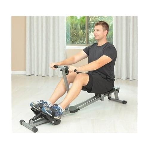 Household Indoor Multifunctional Fitness Equipment Adjustable Pedal Anti-skid Bracket Folding Rowing Machine