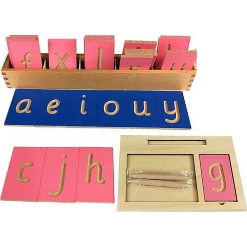 Tracing Board montessori material language toys Uppercase lower case and mubers Print full set