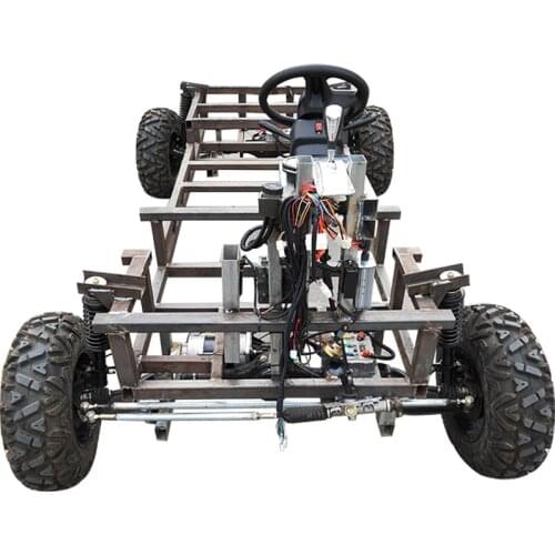 Its a hill-climbing, AC Motor controller, independent suspension, shock absorbers, four-wheel drive, front and rear chassis