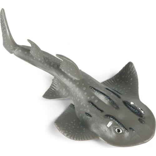 Simulation Marine Animal Model Solid Plastic Ray Round Ploughhead Sea Childrens Cognitive Toy Ornaments for Kids