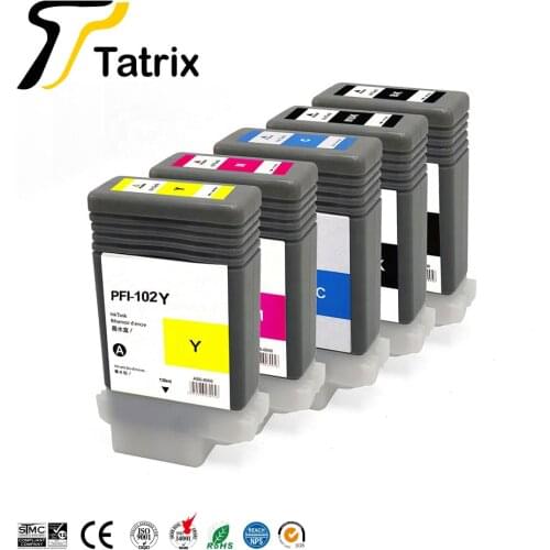 Tatrix PFI-102 PFI102 PFI 102 Premium Color Compatible Ink Jet cartridge for canon IPF500 IPF510 IPF610 IPF700 IPF710 Printer