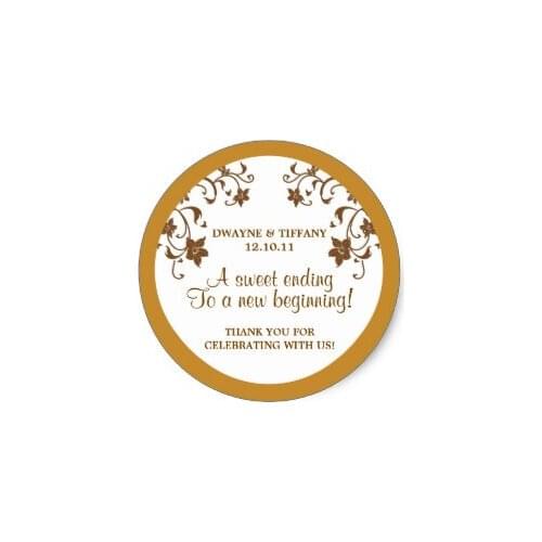 3.8cm Love is Sweet - Flowers Classic Round Sticker