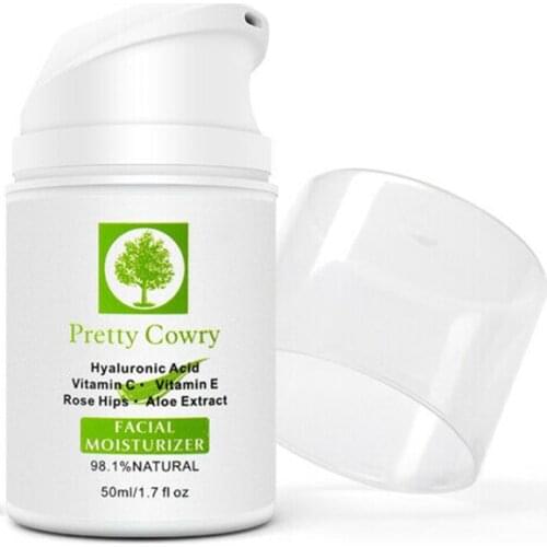 50ml Face Cream Vitamin C E Serum Hyaluronic Acid & Aloe Vera Extract Anti-aging Cream Remove Wrinkle Whiten Facial Skin