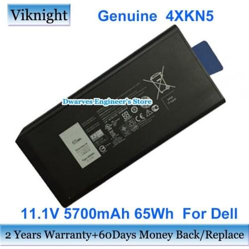 Genuine 4XKN5 laptop battery for Dell CJ2K1 X8VWF XRJDF Extrime 7404 Latitude 12 14 e5404 P46G DKNKD 11.4v 65wh li-ion battery