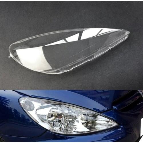 Car Front Headlight Cover Head Light Lamp Lens Shell Replacement for Peugeot 307 2003 2004 2005 2006 2007