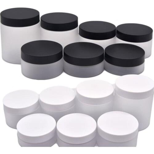 Empty Cream Jar Matte Plastic Travel Face Cream Lotion Boxes Cosmetic Containers