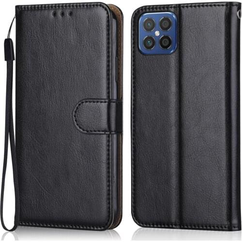 Folio Luxury Leather Case for On On Huawei nova 8 SE Standard Wallet Stand Flip Case Phone Bag With Strap