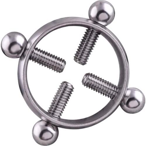 Sexy Alloy Screw On Nipple Ring Barbells Body Piercing Jewelry Sex Product NIN668
